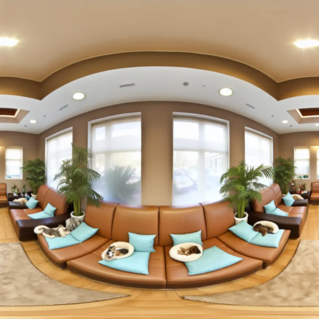 Przytulne wnętrze sanctuary dla zwierząt